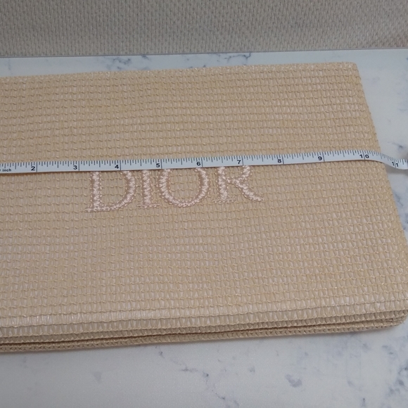 DIOR Raffia Summer Pouch Clutch Bag